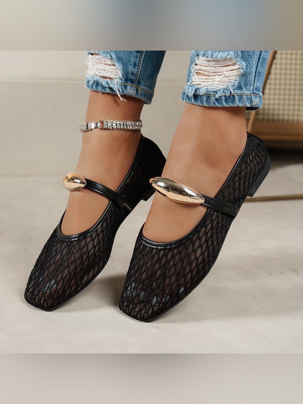 Square Toe Slip-Ons - Picture 3 of 11